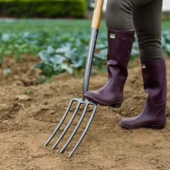 Kent & Stowe Carbon Steel Digging Fork 8 Kent & Stowe Carbon Steel Digging Fork -Garden Care Gear 1031068 2
