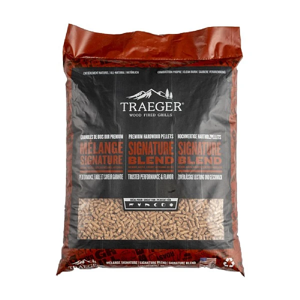 Traeger Signature Blend Pellets 9kg Bag 3 Traeger Signature Blend Pellets 9kg Bag
