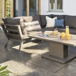 LIFE Timber Deluxe Corner Dining Set With Adjustable Table 14 LIFE Timber Deluxe Corner Dining Set With Adjustable Table -Garden Care Gear 1106366 5