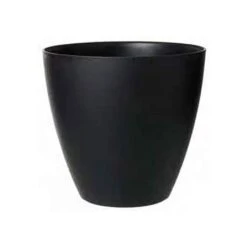 Stewart Garden 53cm Basalt Tall Round Planter - Black -Garden Care Gear 1115428 1