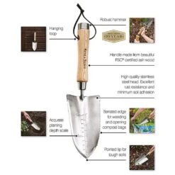Kent & Stowe Stainless Steel Capability Trowel -Garden Care Gear 1139543 6