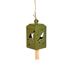 Fallen Fruits Green Ceramic Wind Chime (Assorted Designs) -Garden Care Gear 1152751 4