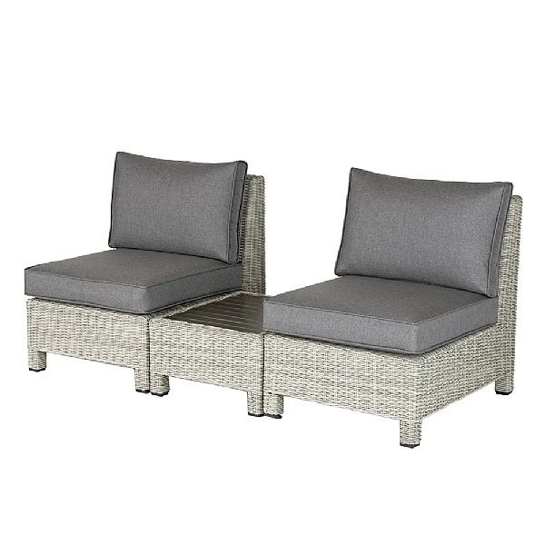 Kettler Palma Low Lounge Companion Set - White Wash 4 Kettler Palma Low Lounge Companion Set - White Wash - Image 2