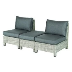 Kettler Palma Low Lounge Companion Set - White Wash 7 Kettler Palma Low Lounge Companion Set - White Wash -Garden Care Gear 1178091 3