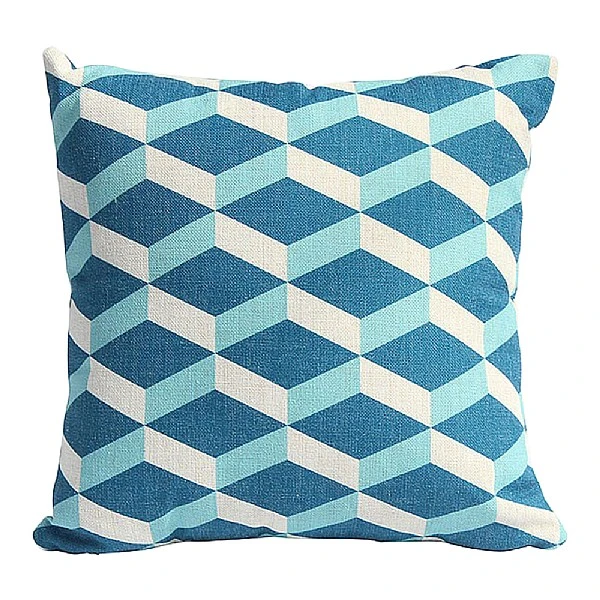 Bramblecrest Turquoise Cubic Square Scatter Cushion 3 Bramblecrest Turquoise Cubic Square Scatter Cushion