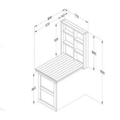 Forest Fold Down Wall Garden Bar 14 Forest Fold Down Wall Garden Bar -Garden Care Gear 1227077 5