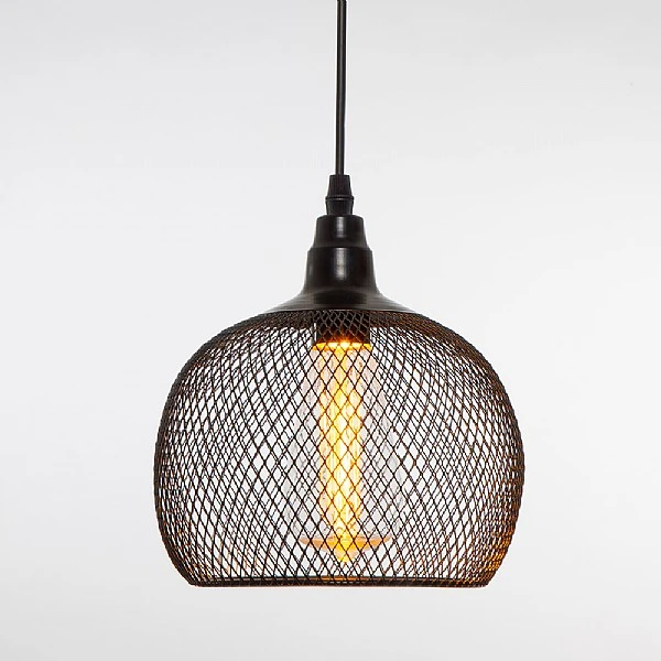 Noma Black Mesh Chloe Pendant With Bulb 4 Noma Black Mesh Chloe Pendant With Bulb - Image 2