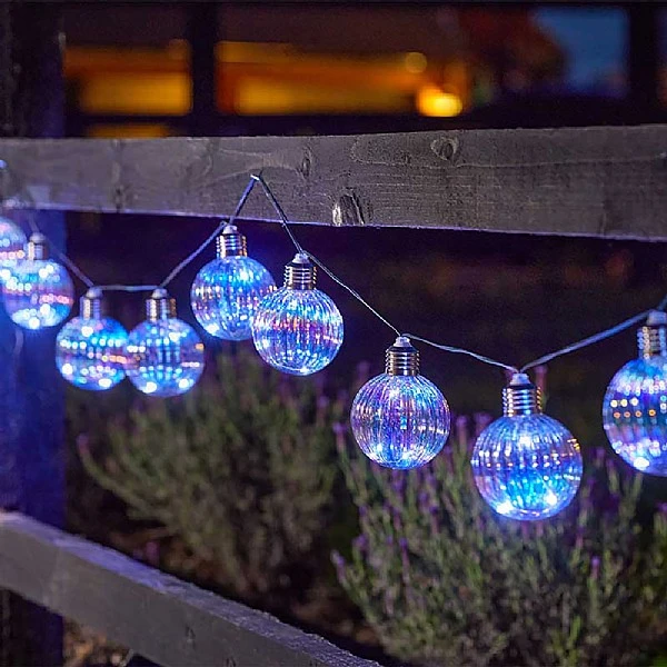 Smart Solar Firefly Opal Orb String Lights - Set Of 10 3 Smart Solar Firefly Opal Orb String Lights - Set Of 10
