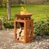 Havana Fuego Firepit & Log Store -Garden Care Gear 1229603
