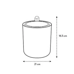 Elho Bouncy Basil Herb Pot Toffee Terracotta -Garden Care Gear 1230811 6