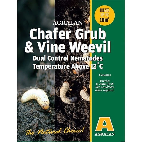 Agralan Chafer Grub & Vine Weevil Dual Control Nematodes 12°+ Voucher 3 Agralan Chafer Grub & Vine Weevil Dual Control Nematodes 12°+ Voucher