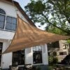 Pacific Lifestyle 3.6m Triangle Shade Sail Sand 1 Pacific Lifestyle 3.6m Triangle Shade Sail Sand -Garden Care Gear 1240519