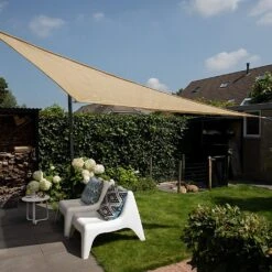 Pacific Lifestyle 3.6m Triangle Shade Sail Off-White 7 Pacific Lifestyle 3.6m Triangle Shade Sail Off-White -Garden Care Gear 1240521 3