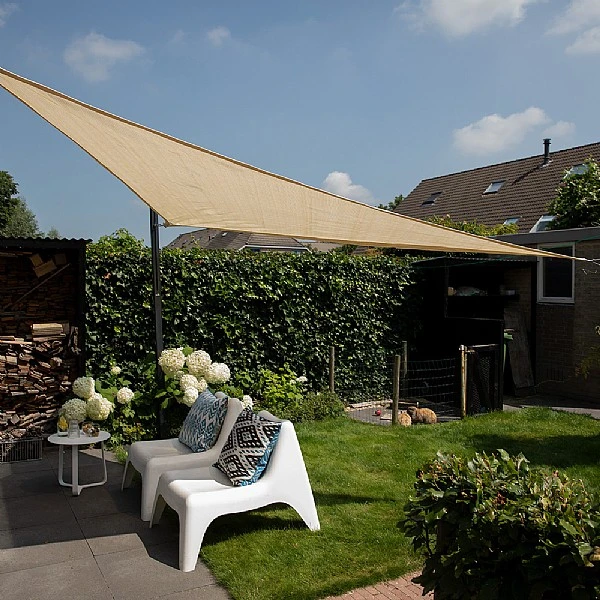 Pacific Lifestyle 3.6m Triangle Shade Sail Off-White 5 Pacific Lifestyle 3.6m Triangle Shade Sail Off-White - Image 3
