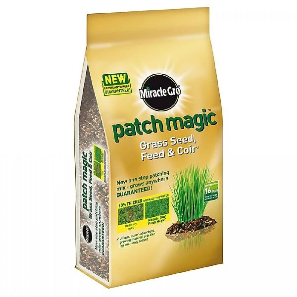 Miracle Gro Patch Magic Grass Seed, Feed & Coir Bag 3.6kg 3 Miracle Gro Patch Magic Grass Seed, Feed & Coir Bag 3.6kg