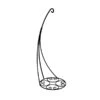 Panacea Black Scroll Basket Hanger -Garden Care Gear 986266