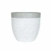 Apta Granito Two Tone White Rim Grey Body Planter -Garden Care Gear GRAN2TONE