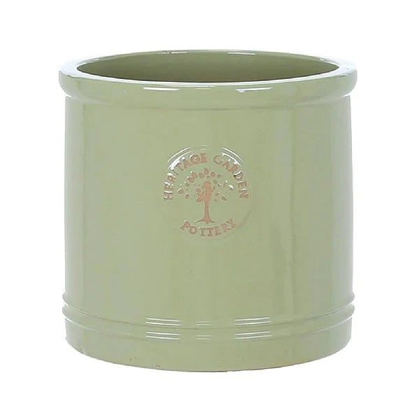 Woodlodge Heritage Edwardian Cylinder Ceramic Planter Mint Green (Various Sizes) 4 Woodlodge Heritage Edwardian Cylinder Ceramic Planter Mint Green (Various Sizes) - Image 2