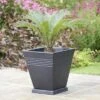Piazza Square Planter 34cm (Various Colours) 2 Piazza Square Planter 34cm (Various Colours) -Garden Care Gear PIAZSQRMAR